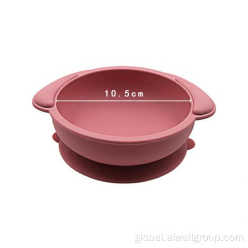 Silicone Weaning Bowl Baby Cute Silicone Suction Bowl Supplier